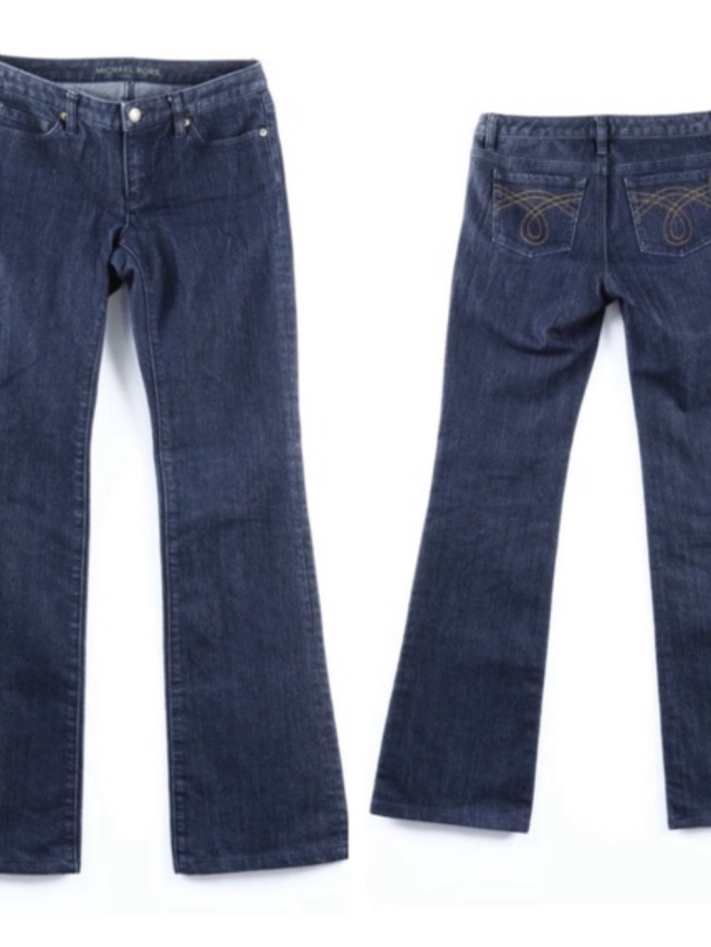 Michael Kors Women's Dark Blue Denim Flare Jeans - size 0